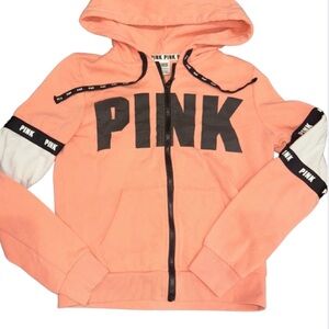 PINK Victoria's Secret  Y2K Jacket - Coral and Black